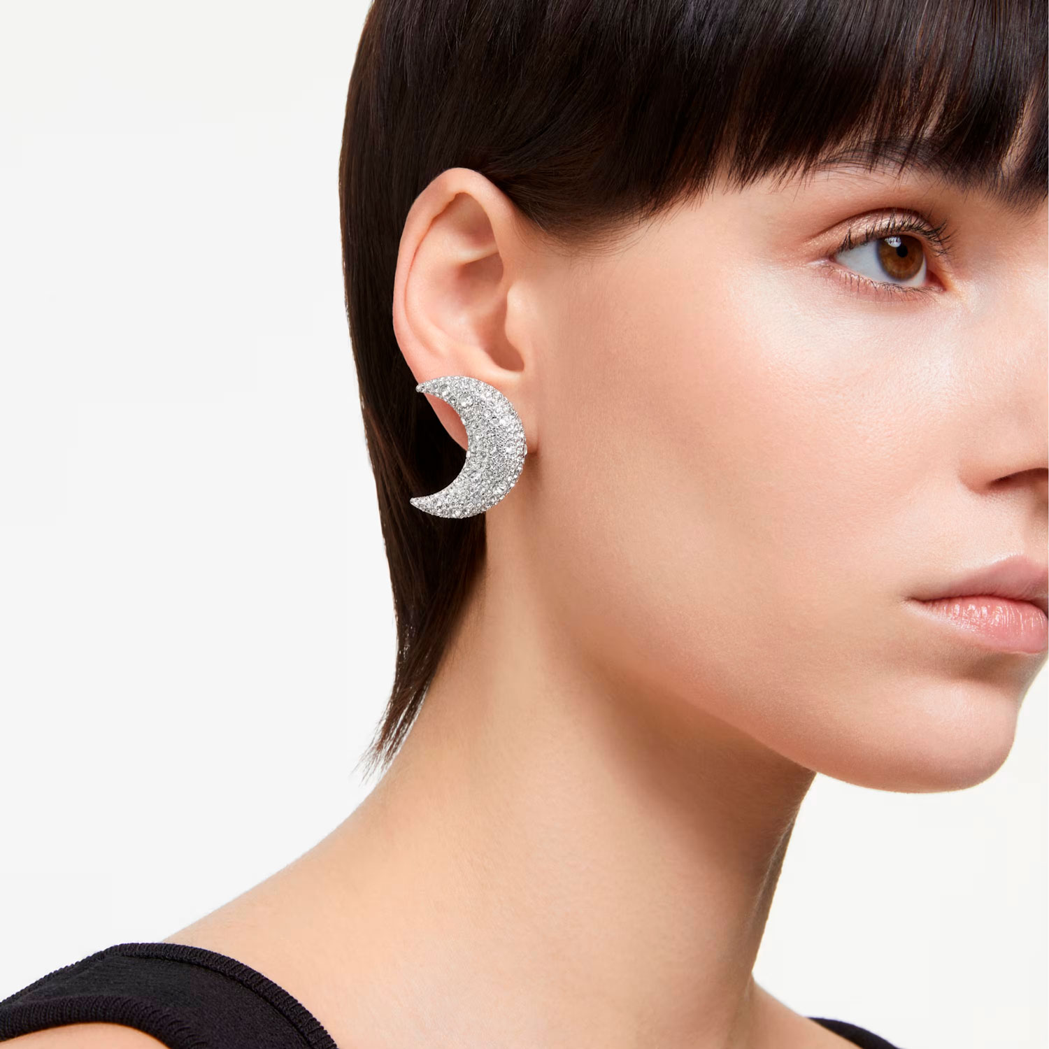 Серьги клипсы Swarovski Luna 5666158 Серьги клипсы Swarovski Luna 5666158