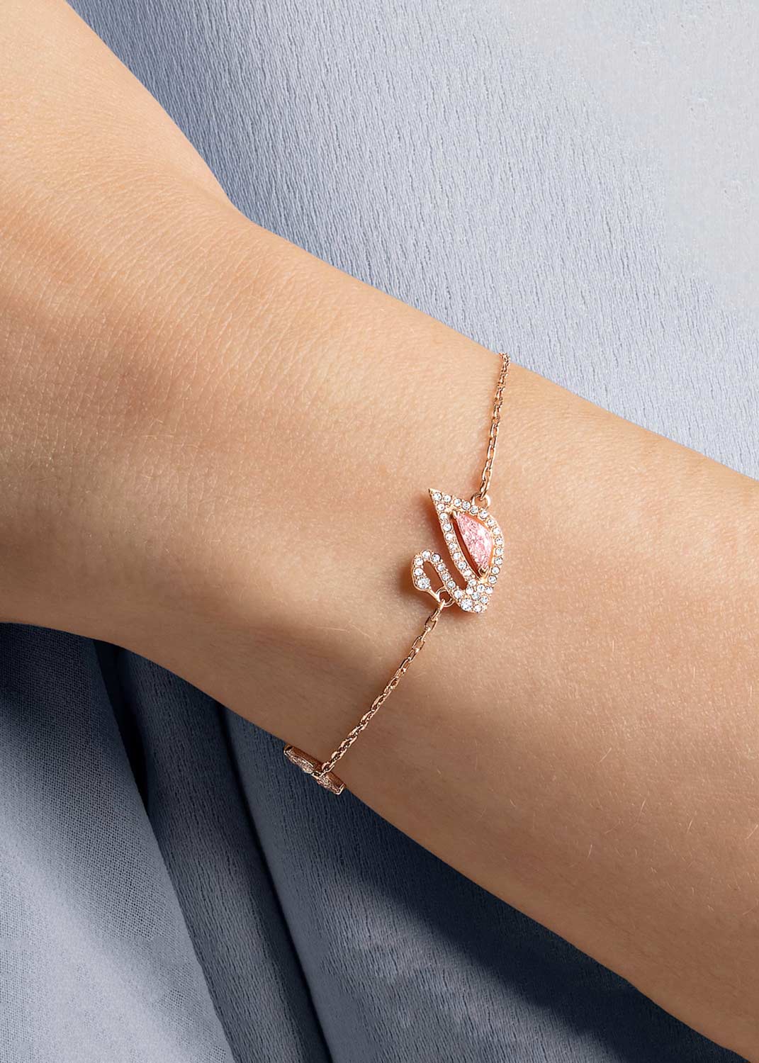 Браслет цепь ''Лебедь'' Swarovski Swan 5472271 (M)