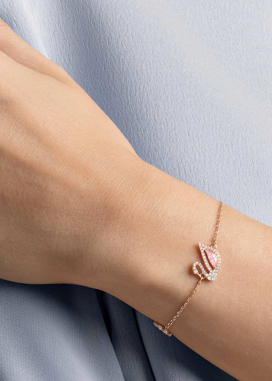 Браслет цепь ''Лебедь'' Swarovski Swan 5485877 (L)