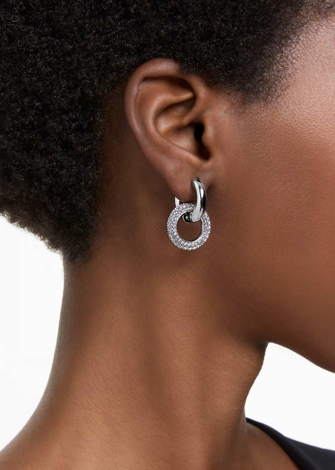 Серьги круглые Swarovski Dextera 5671807 Серьги круглые Swarovski Dextera 5671807