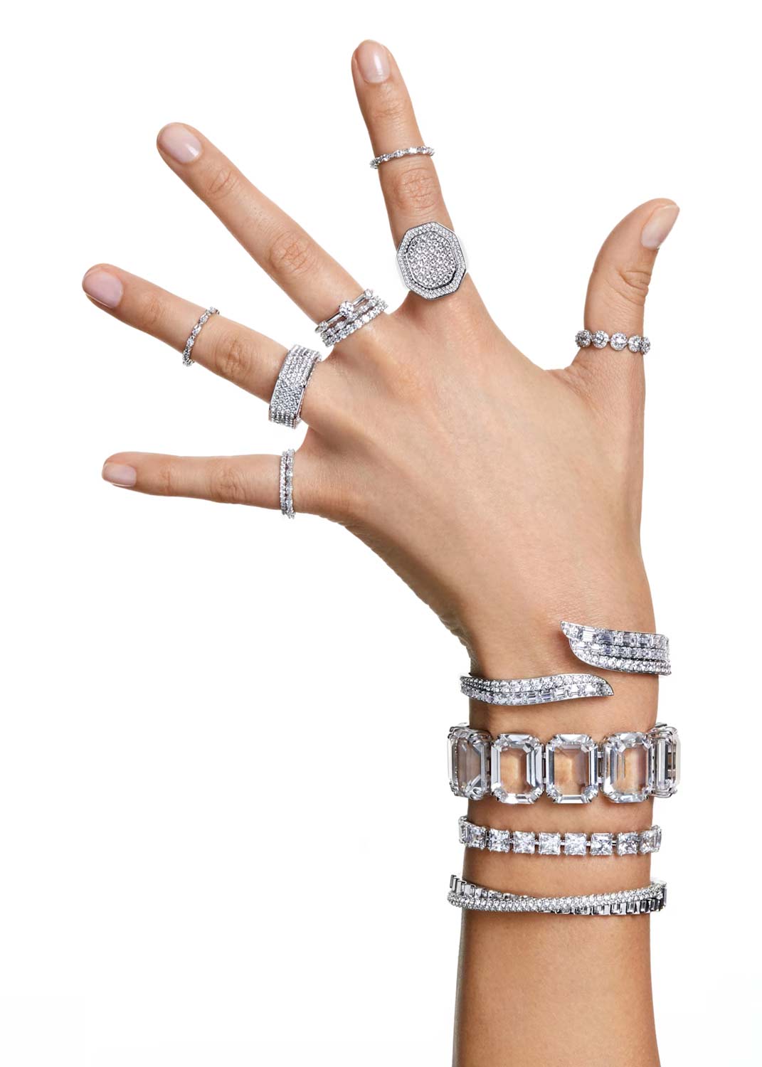 Коктейльное кольцо Swarovski Dextera 5651367 Коктейльное кольцо Swarovski Dextera 5651367