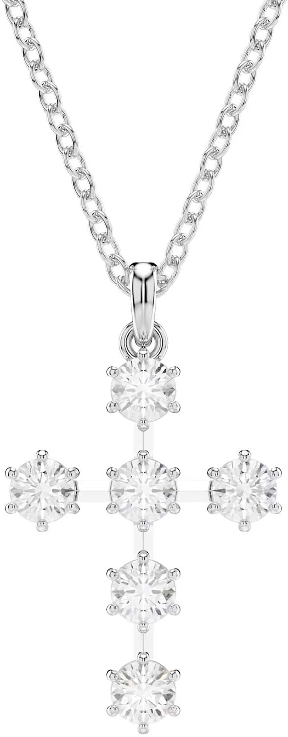 Женский декоративный крестик на цепочке Swarovski Insigne 5675576 с кристаллами Swarovski