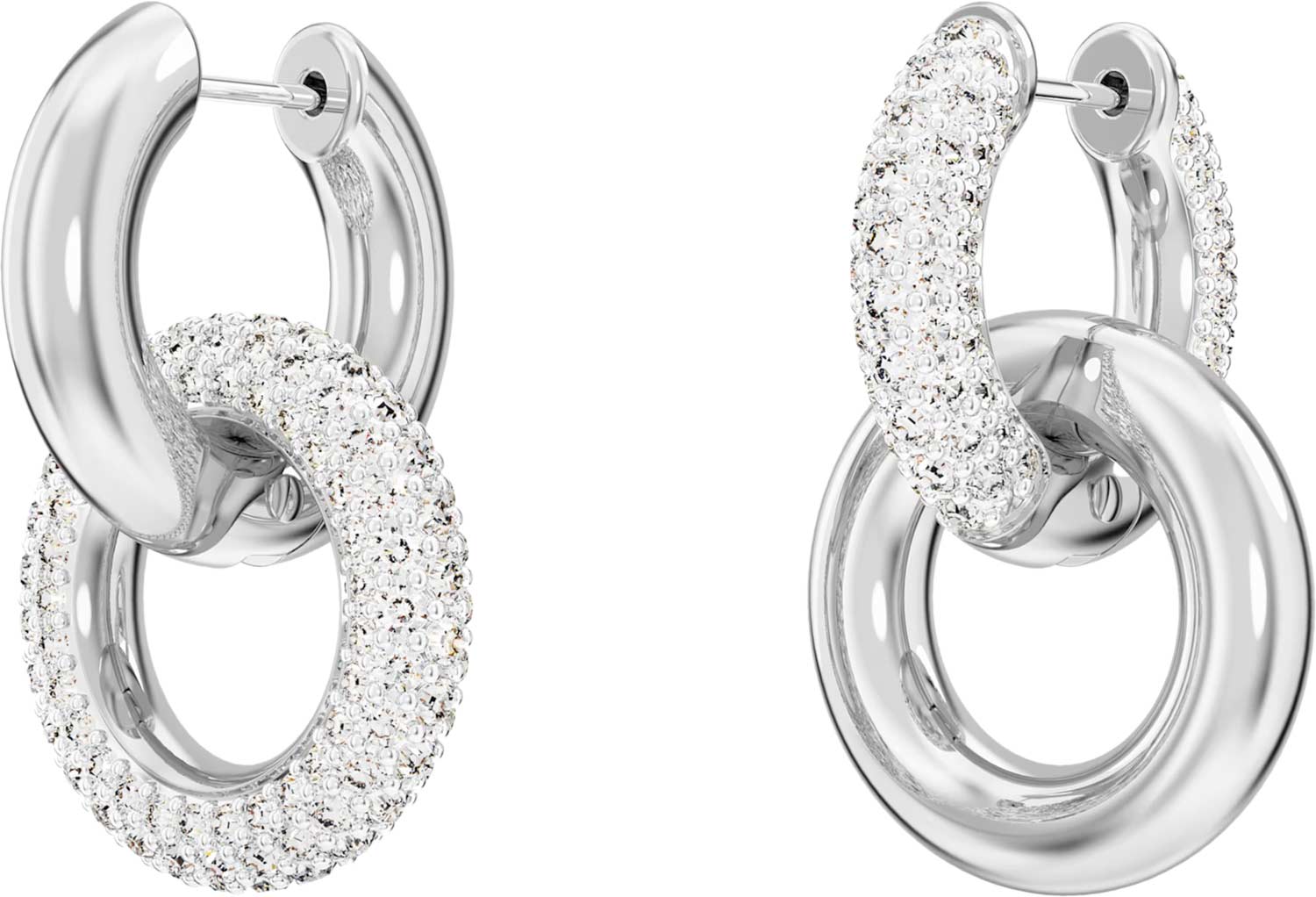 Серьги круглые Swarovski Dextera 5671807 Серьги круглые Swarovski Dextera 5671807