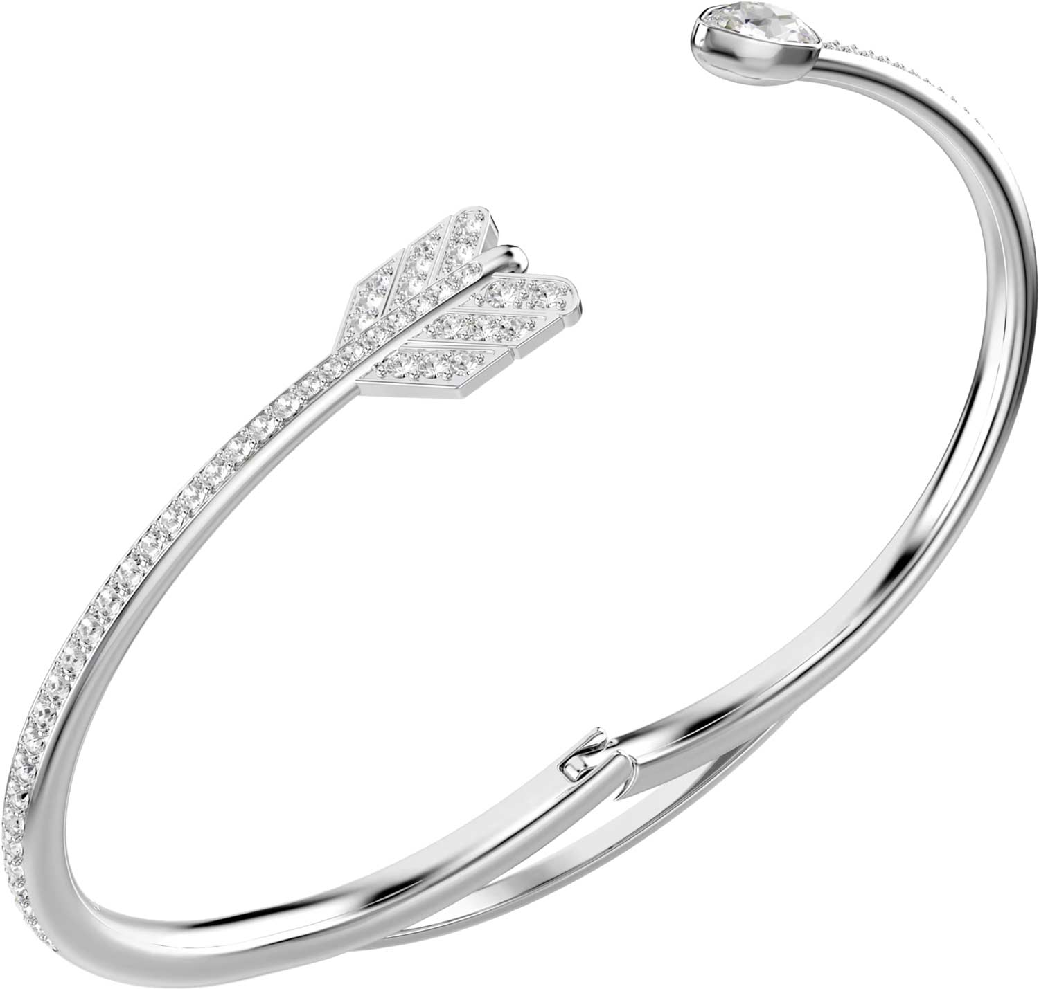 Открытый жесткий браслет ''Стрела'' Swarovski Idyllia 5737264
