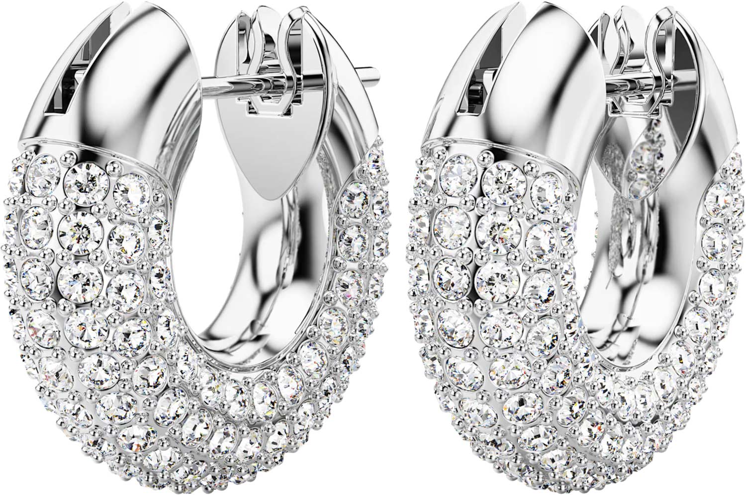 Серьги кольца Swarovski Dextera 5618306 Серьги кольца Swarovski Dextera 5618306