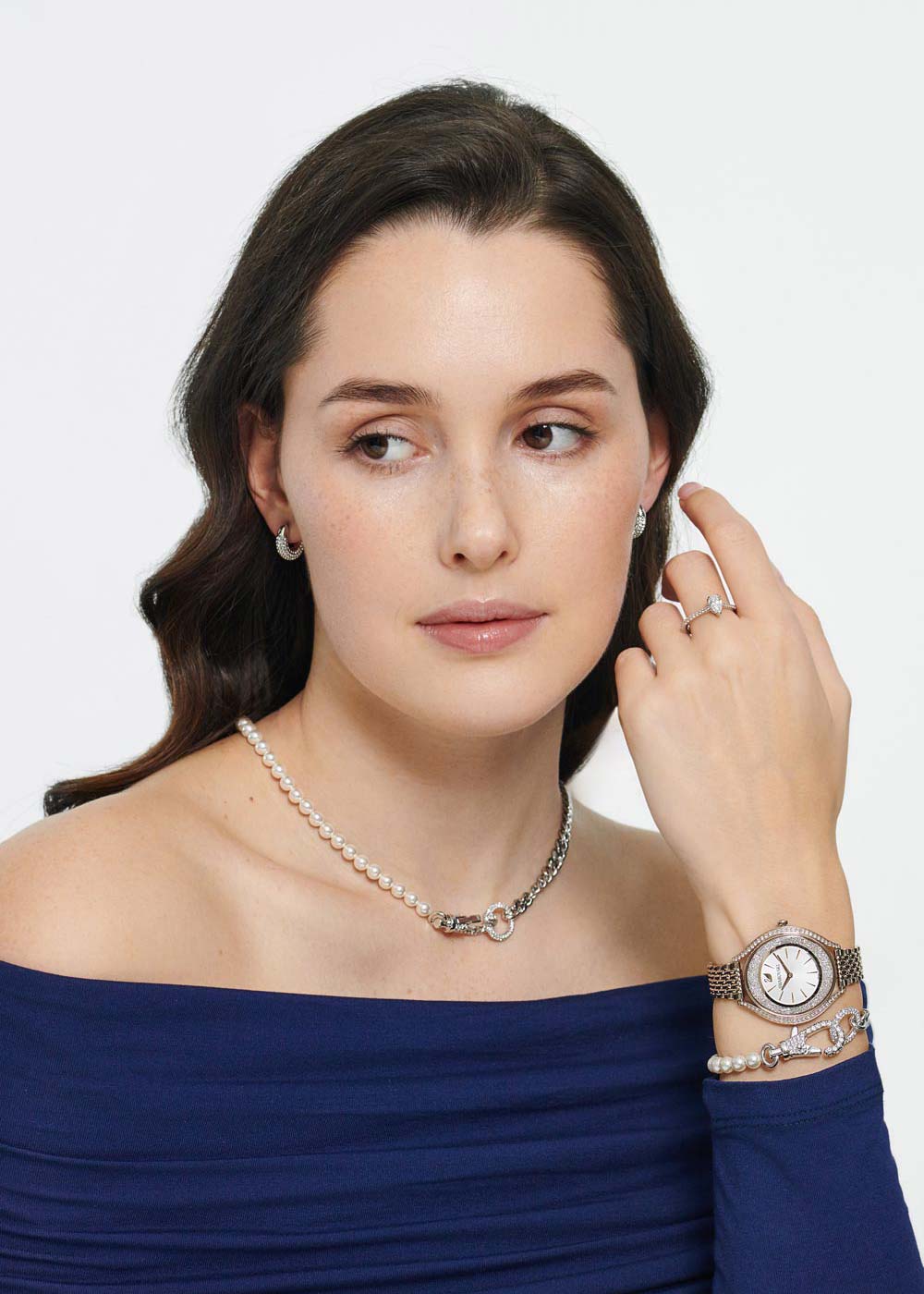 Серьги кольца Swarovski Dextera 5618306