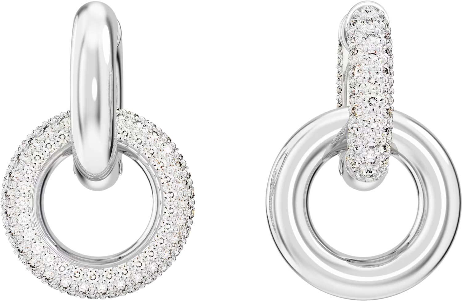 Серьги круглые Swarovski Dextera 5671807 Серьги круглые Swarovski Dextera 5671807