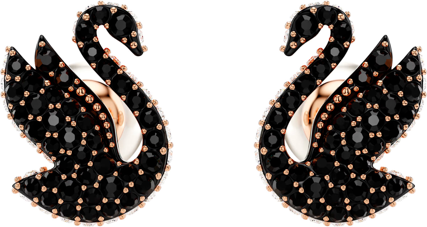 Серьги пусеты-гвоздики Swarovski Swan 5689646-DF