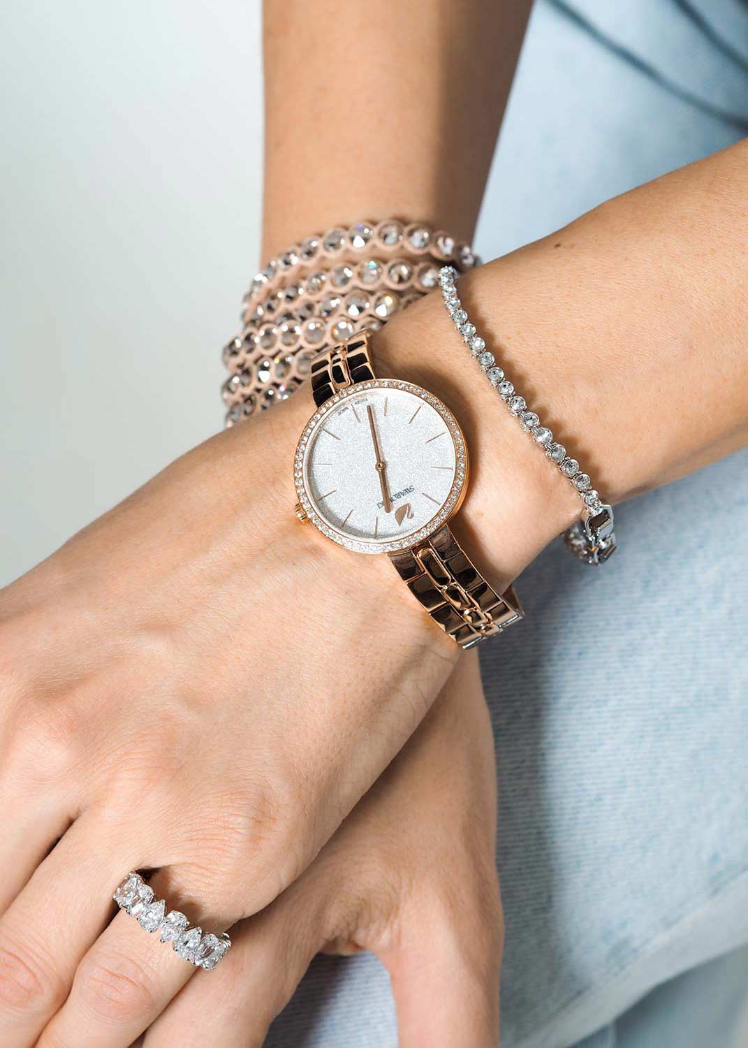 Браслет цепь Swarovski Emily 1808960 Браслет цепь Swarovski Emily 1808960