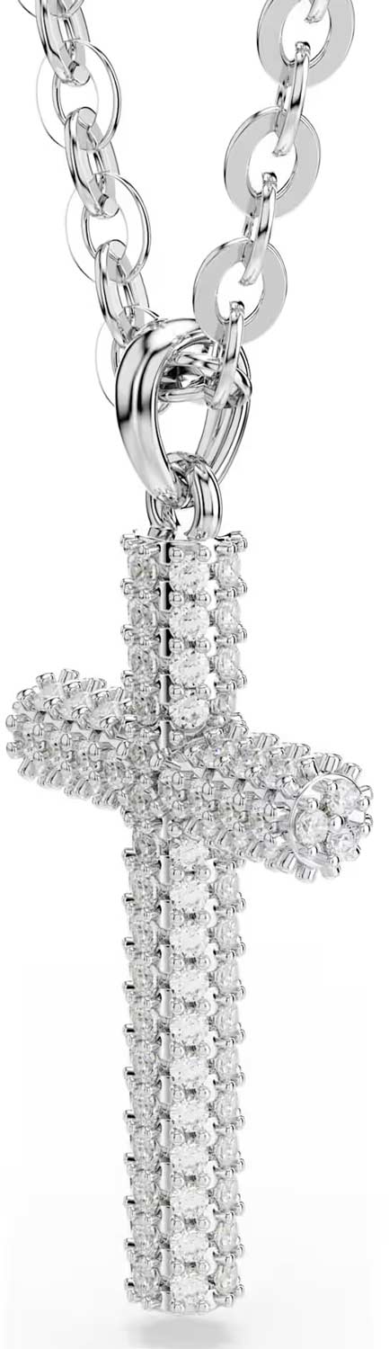 Женский декоративный крестик на цепочке Swarovski Insigne 5675577 с кристаллами Swarovski