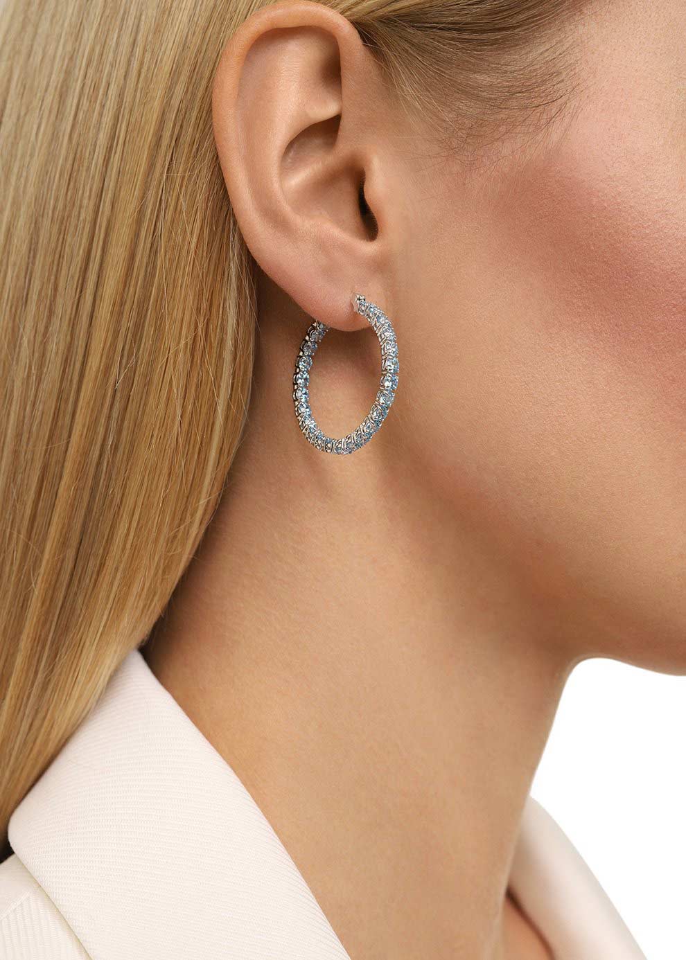 Серьги кольца Swarovski Matrix 5647446
