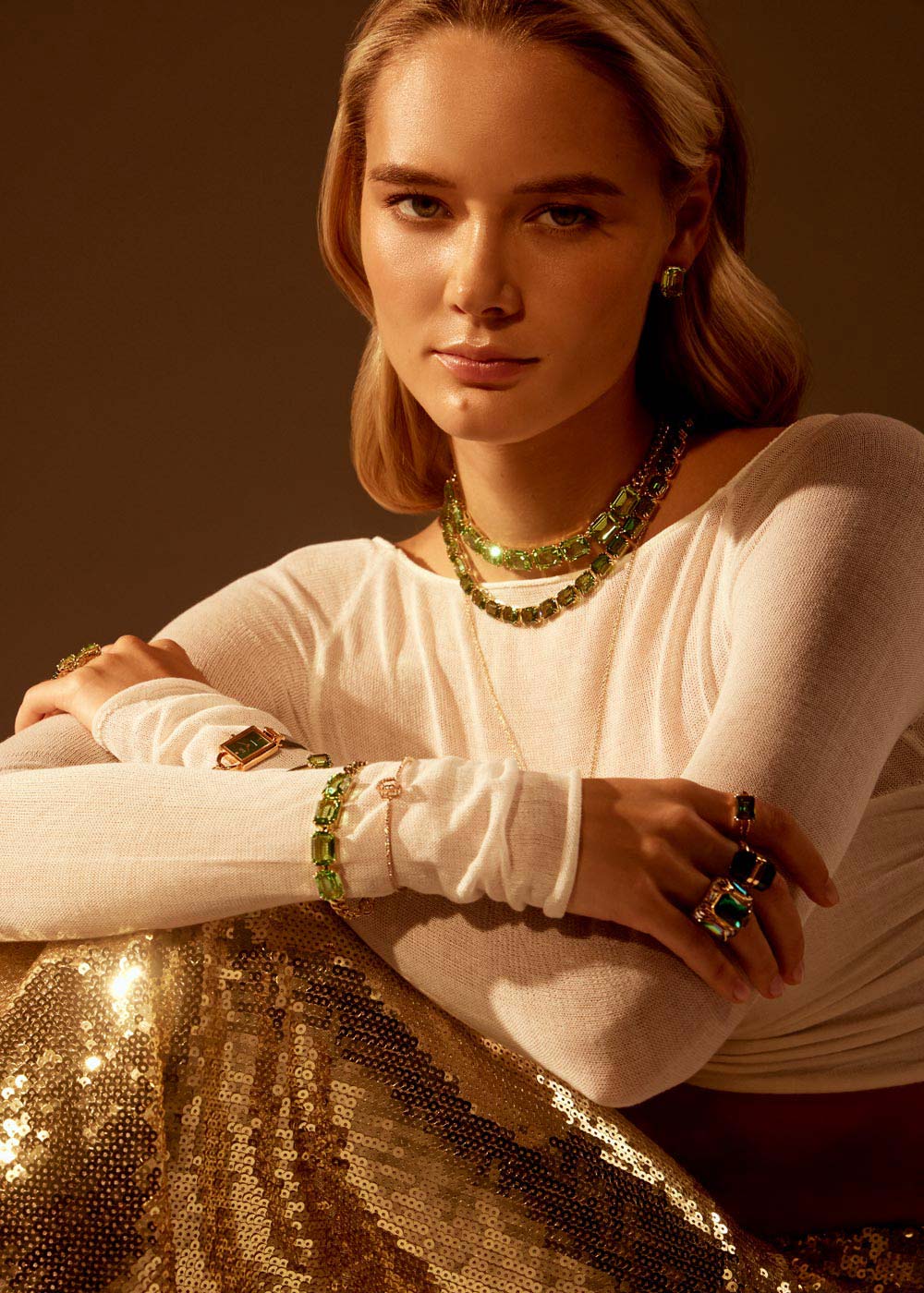 Коктейльное кольцо Swarovski Chroma 5600663