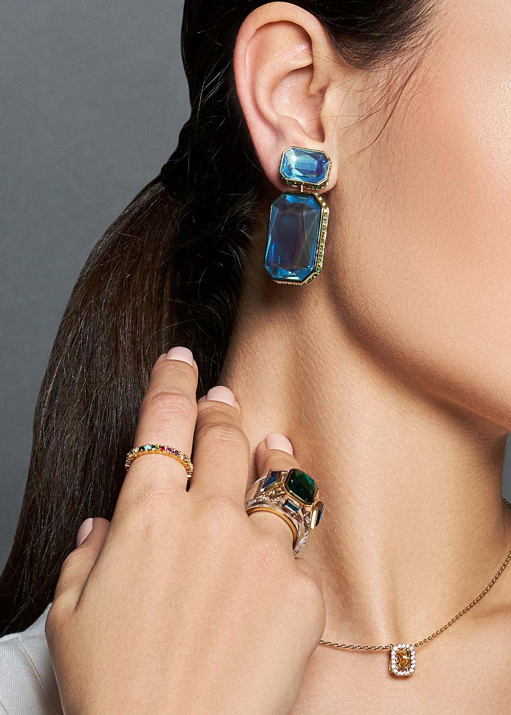 Коктейльное кольцо Swarovski Chroma 5600663