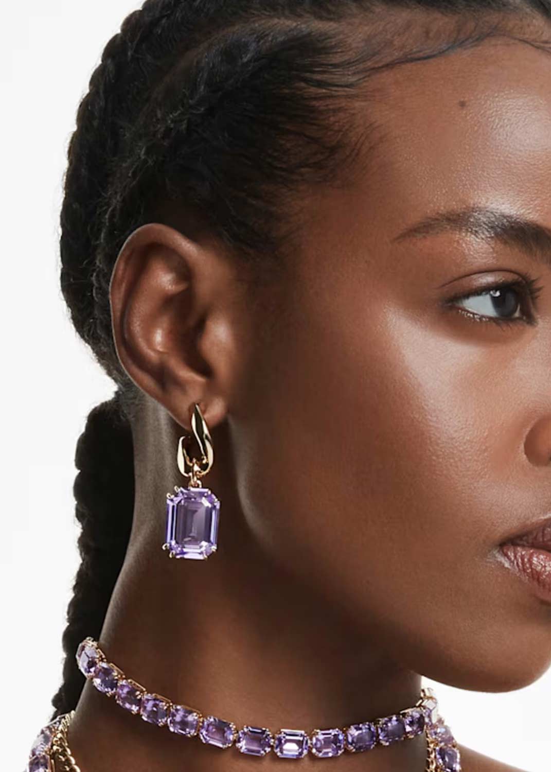 Серьги полукольца с подвесками Swarovski Millenia 5694784