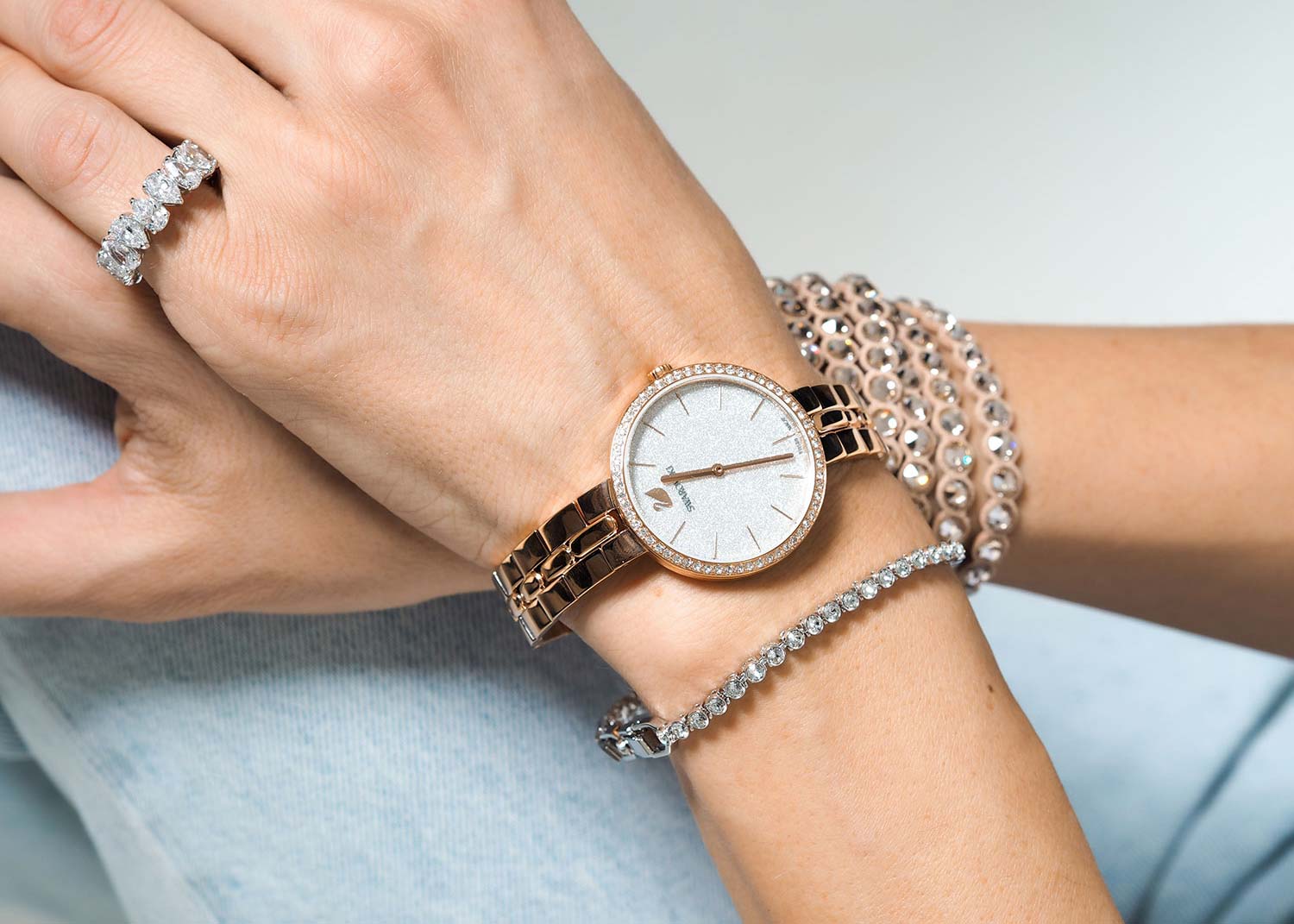 Браслет цепь Swarovski Emily 1808960