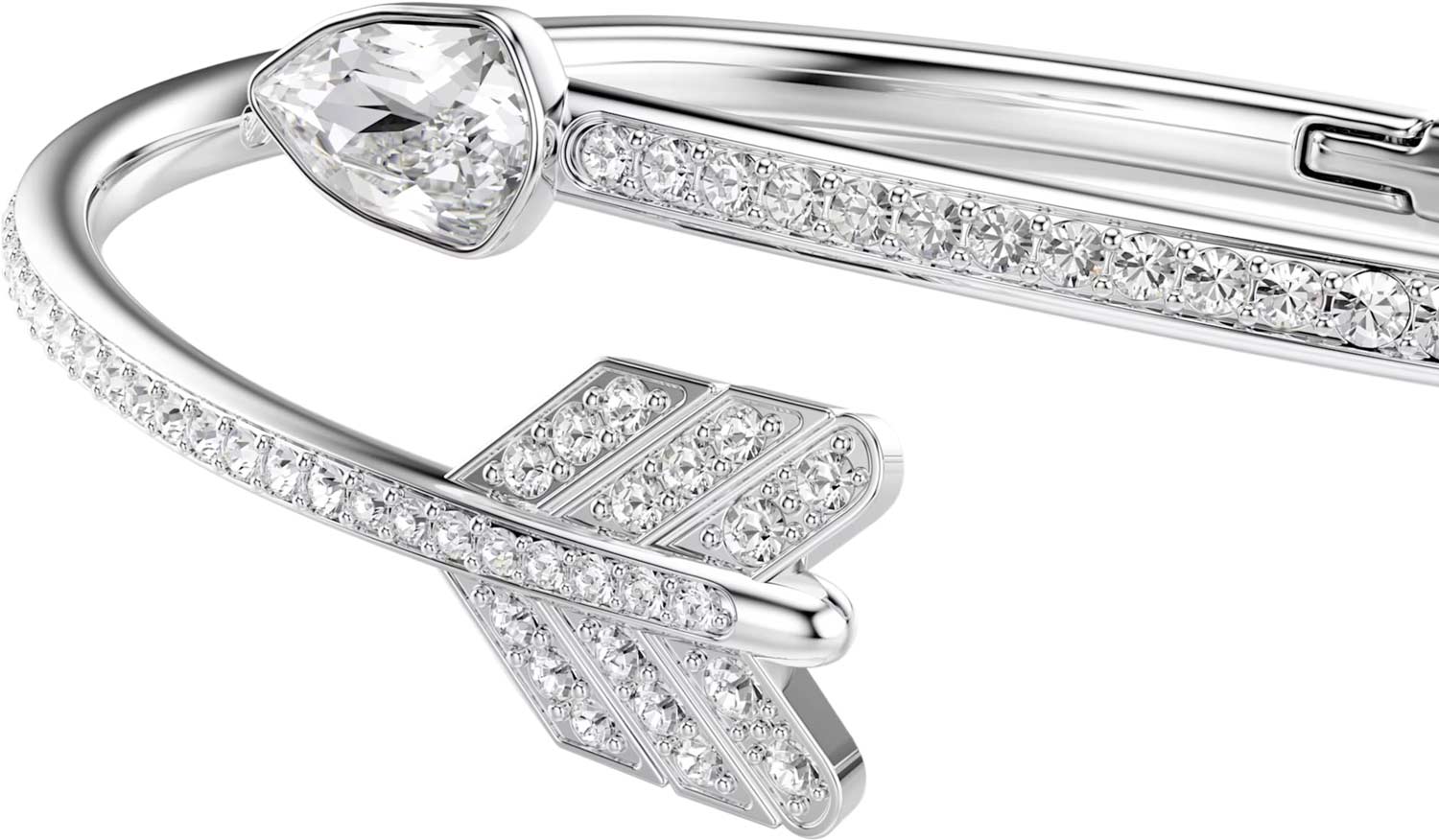Открытый жесткий браслет ''Стрела'' Swarovski Idyllia 5737264