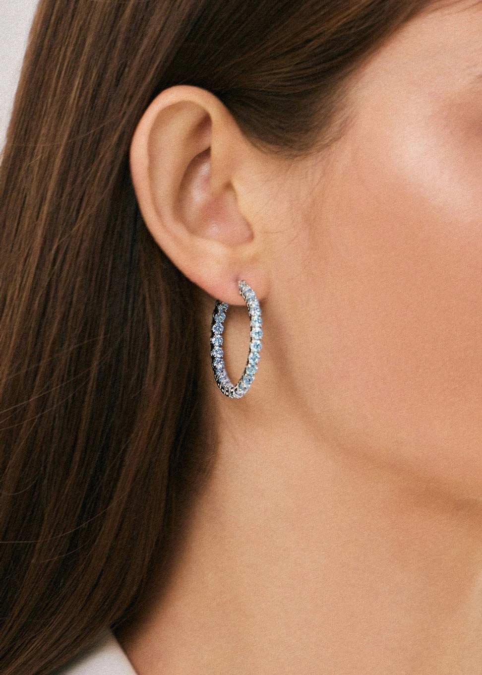 Серьги кольца Swarovski Matrix 5647446