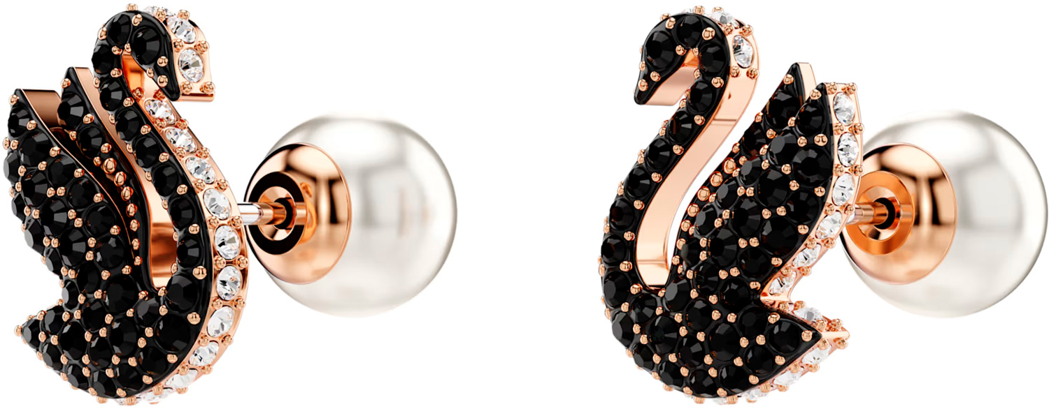 Серьги пусеты-гвоздики Swarovski Swan 5689646-DF