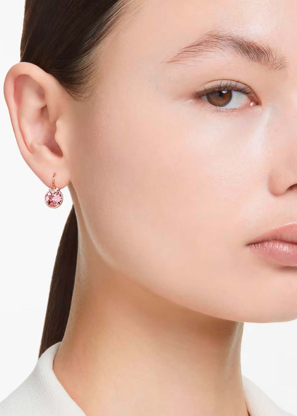 Серьги круглые Swarovski Bella 5662114 Серьги круглые Swarovski Bella 5662114