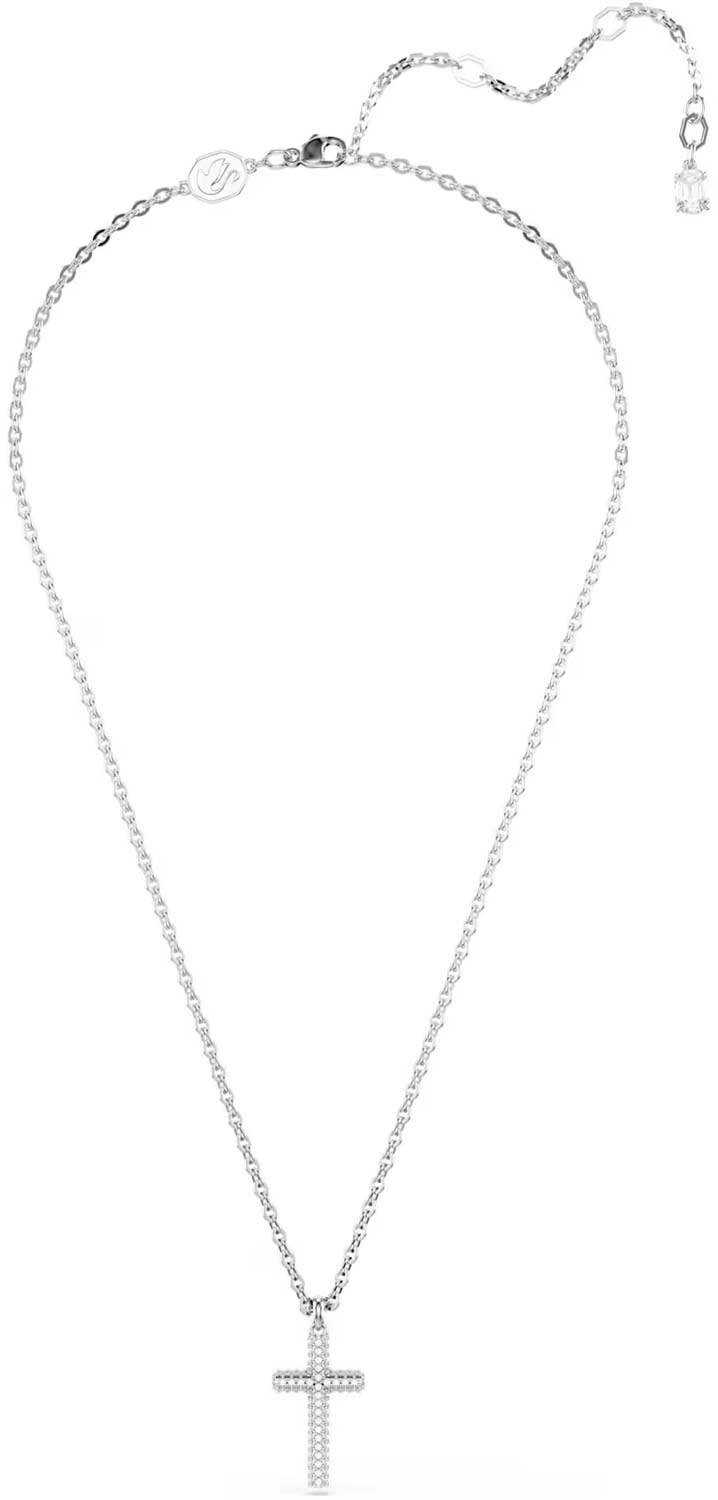 Женский декоративный крестик на цепочке Swarovski Insigne 5675577 с кристаллами Swarovski