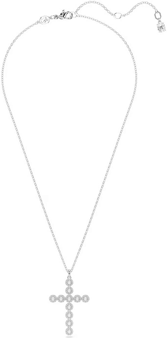Женский декоративный крестик на цепочке Swarovski Insigne 5675573 с кристаллами Swarovski