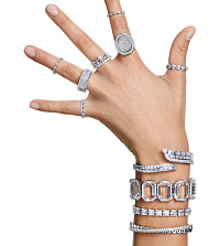 Коктейльное кольцо Swarovski Dextera 5651367