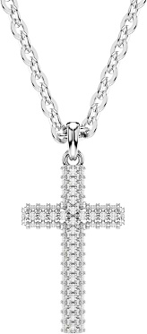 Женский декоративный крестик на цепочке Swarovski Insigne 5675577 с кристаллами Swarovski