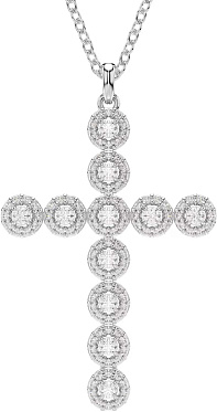 Женский декоративный крестик на цепочке Swarovski Insigne 5675573 с кристаллами Swarovski
