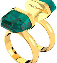 Коктейльное наборное кольцо Swarovski Lucent 5620724