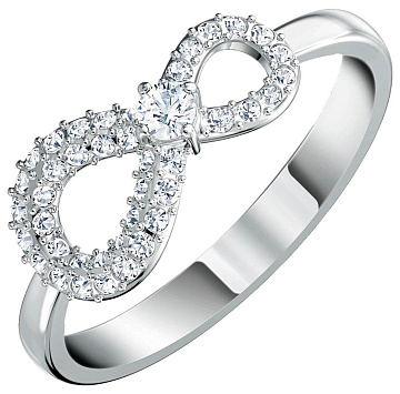 Кольцо ''Знак бесконечности'' Swarovski Infinity 5535401