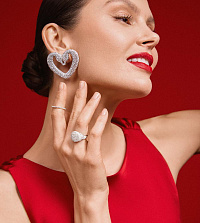 Жесткий браслет Swarovski Idyllia 5684385